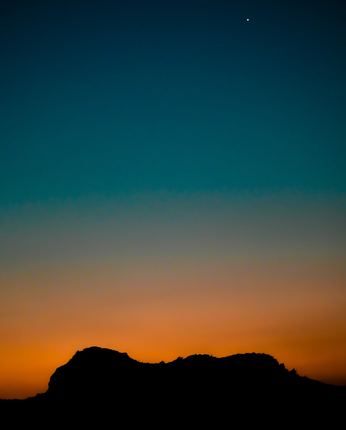 Sleeping Giant, sunset, with Venus; poster